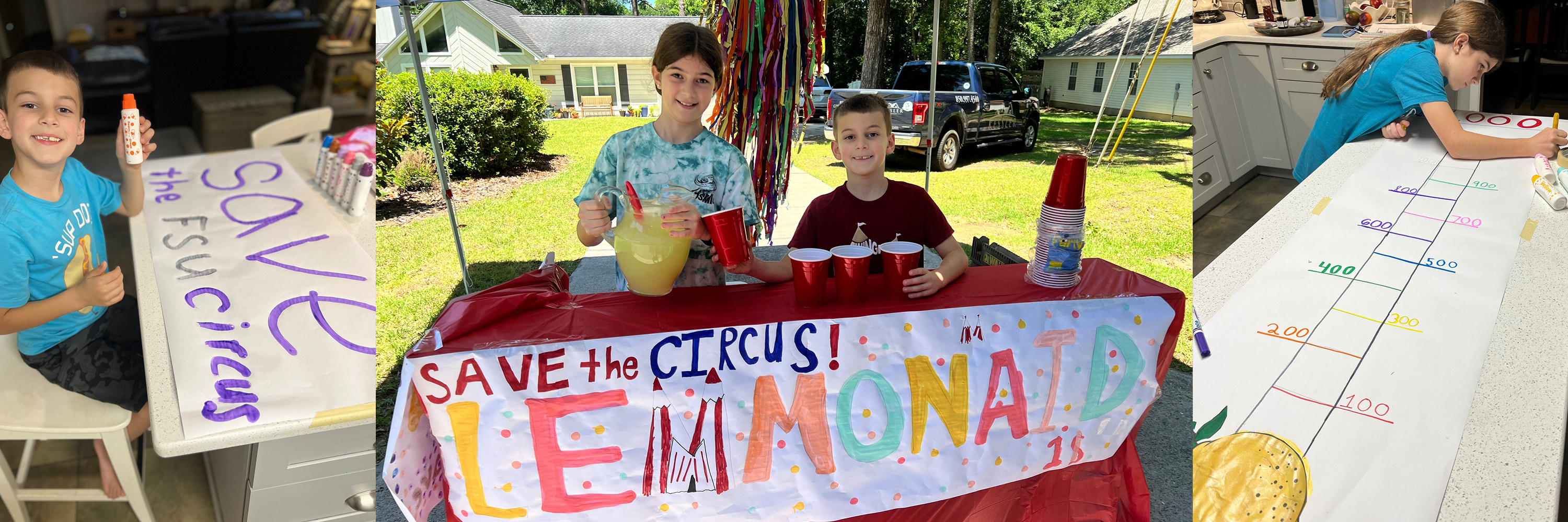 Circus Lemonade Stand kids